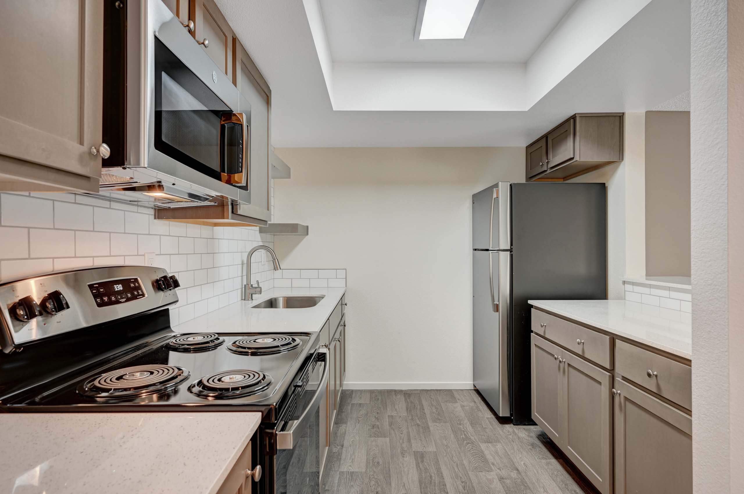 Solstice studio apartment interior - kitchen
